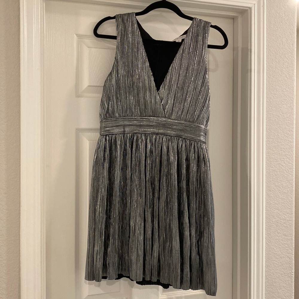 Silver Shiny Dress (Size Medium)
